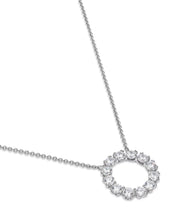 14K Gold Lab Diamond Circle Pendant  – Timeless Elegance