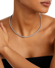 14K Gold Lab Diamond 18 inch Tennis Necklace Square Prong– Luxury Fine Jewelry