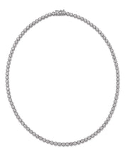 Luxury 14K Gold Lab Diamond 18 inch Tennis Necklace Round Prong – Timeless Elegance