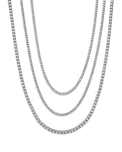 14K Gold Lab Diamond 18 inch Tennis Necklace Square Prong– Luxury Fine Jewelry
