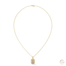1.0 CT. Emerald-Cut Diamond Halo Pendant