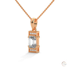 1.0 CT. Emerald-Cut Diamond Pendant