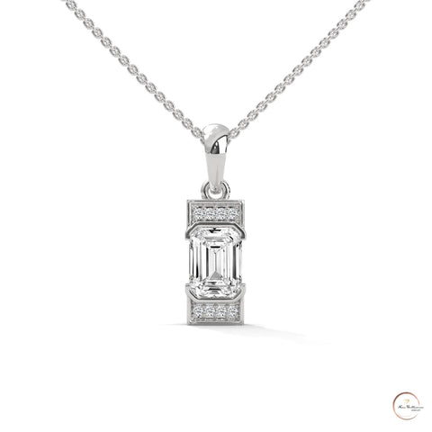 1.0 CT. Emerald-Cut Diamond Pendant