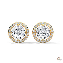 1.10 CT. Halo Diamond Stud Earrings