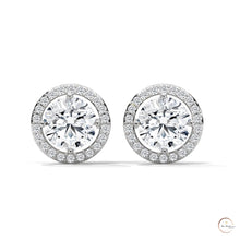 1.10 CT. Halo Diamond Stud Earrings