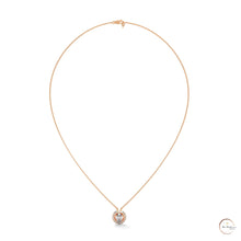 1.10 CT. Oval Halo Diamond Pendant