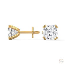1.25 CT. Cushion-Cut Diamond Stud Earrings