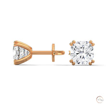 1.25 CT. Cushion-Cut Diamond Stud Earrings