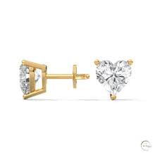 1.25 CT. Heart Lab Diamond Studs