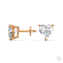 1.25 CT. Heart Lab Diamond Studs