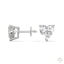 1.25 CT. Heart Lab Diamond Studs