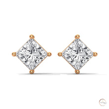 1.25 CT. Princess-Cut Lab Diamond Studs