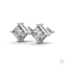 1.25 CT. Princess-Cut Lab Diamond Studs