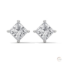 1.25 CT. Princess-Cut Lab Diamond Studs