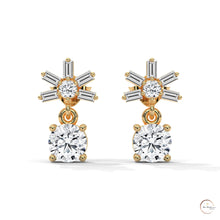 1.25 CT. Starburst Diamond Drop Earrings
