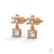 1.25 CT. Starburst Diamond Drop Earrings