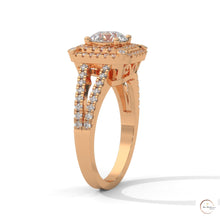 1.25 Ct. Lab Diamond Halo Engagement Ring