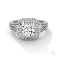 1.25 Ct. Lab Diamond Halo Engagement Ring