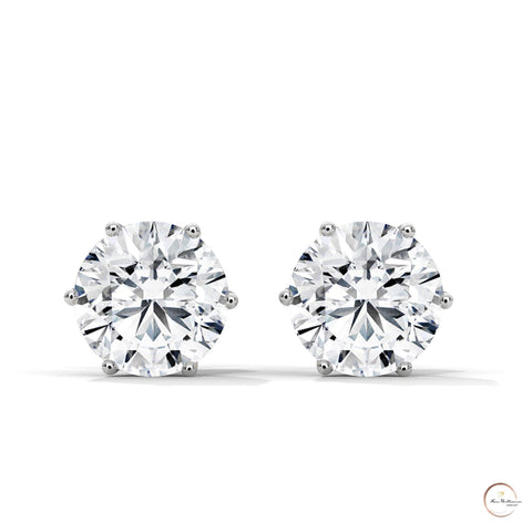 1.30 CT. 6-Prong Round Lab Diamond Studs