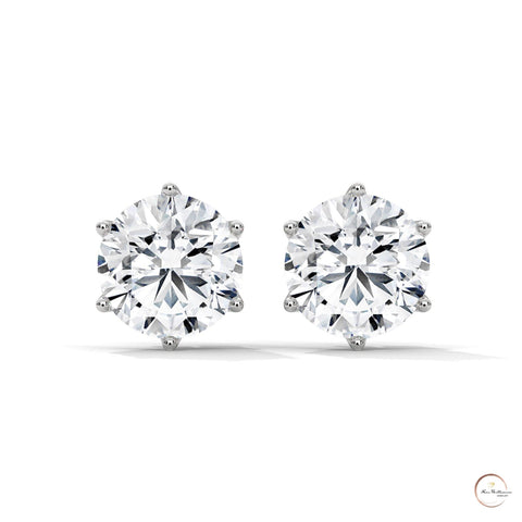 1.30 CT. 6-Prong Round Lab Diamond Studs