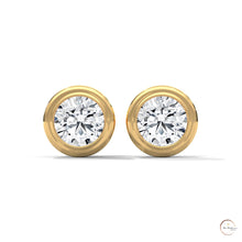 1.30 CT. Bezel Lab Diamond Studs