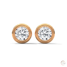 1.30 CT. Bezel Lab Diamond Studs