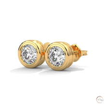 1.30 CT. Bezel Lab Diamond Studs