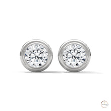 1.30 CT. Bezel Lab Diamond Studs