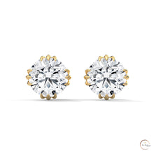 1.30 CT. Floral Crown Lab Diamond Studs