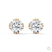 1.30 CT. Floral Crown Lab Diamond Studs