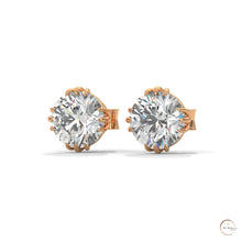 1.30 CT. Floral Crown Lab Diamond Studs