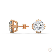 1.30 CT. Floral Crown Lab Diamond Studs