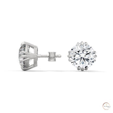 1.30 CT. Floral Crown Lab Diamond Studs
