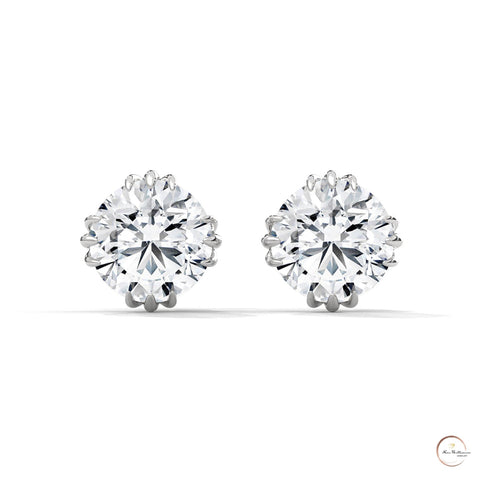 1.30 CT. Floral Crown Lab Diamond Studs