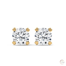 1.30 CT. Heart Prong Solitaire Diamond Studs