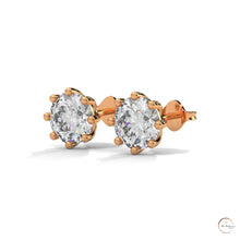 1.30 CT. Lab Diamond Stud Earrings (8-Prong)