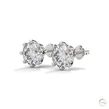 1.30 CT. Lab Diamond Stud Earrings (8-Prong)