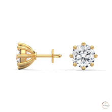 1.30 CT. Lab Diamond Stud Earrings (8-Prong)