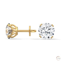 1.30 CT. Round Diamond Stud Earrings