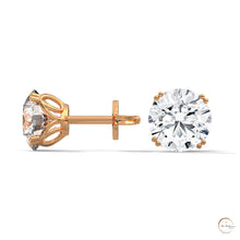 1.30 CT. Round Diamond Stud Earrings