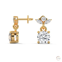1.5 CT. Petite Floral Diamond Drops