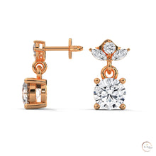 1.5 CT. Petite Floral Diamond Drops