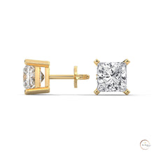 1.5 CT. Princess-Cut Lab Diamond Studs