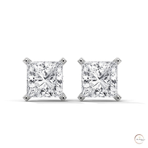 1.5 CT. Princess-Cut Lab Diamond Studs
