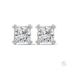 1.50 CT. Princess-Cut Diamond Stud Earrings