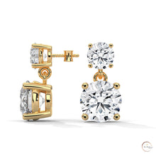 1.50 CT. Two-Stone Drop Lab Diamond Earrings