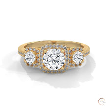 1.55 Ct. 3-Stone Round Lab Diamond Ring