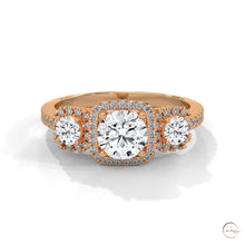 1.55 Ct. 3-Stone Round Lab Diamond Ring