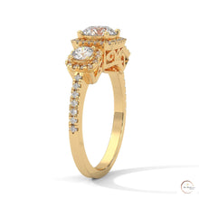 1.55 Ct. 3-Stone Round Lab Diamond Ring
