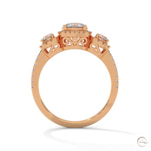 1.55 Ct. 3-Stone Round Lab Diamond Ring